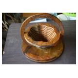Collapsible Folding Wooden Basket