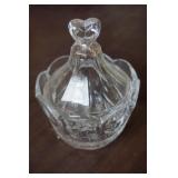 Lead Crystal Candy Dish w/lid