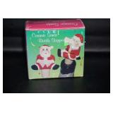 NIP Ceramic Santa Bottle Stoppers