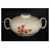 Covered Vegetable Bowl w/strawberries