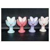 Set of 4 Bunny Egg Cups