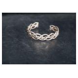 Silver Tone Braided Bracelet