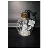 Snowman in Snow Globe Lighted Ornament