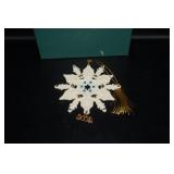 Lenox 2002 Jeweled Snowflake Ornament
