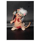 1997 Annalee Indian Mouse with Tomahawk