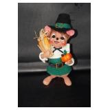 2007 Annalee Thanksgiving Pilgrim Mouse with Corn