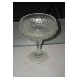 Diamond Point Footed Candy Dish No Lid