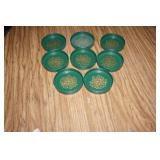 Collection of Vtg. Metal Ring Coaster