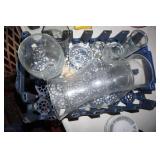 BL of Hurricane Glass Shades and Dishes