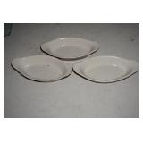 3 Oven Proof Potato Bowls