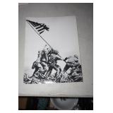 Picture of WW11 Raising the Flag