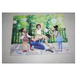 Picture of a Man and Children