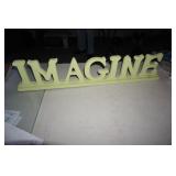 Large IMAGINE Sign