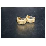 Pair of Gold Tone Clip On Earrings