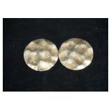 Pair of Gold Tone Pierced Earrings