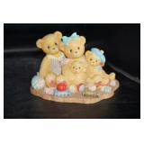 Cherish Bear Wesley, Philip,Fiona, Renee Figurine