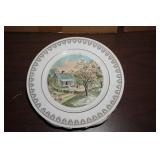 Currie & Ives Decorative Plate Spring