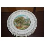Currie & Ives Decorative Plate Autumn