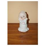 Little Girl Talking on Telephone Figurine