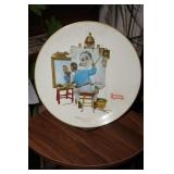 Triple Self Portrait Norman Rockwell Decor Plate