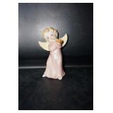 Angel w/ pink dress & instrument Figurine