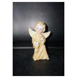 Angel w/ yellow dress & instrument Figurine