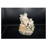 Santa Claus Music Box Santa Holding Animals