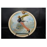 Norman Rockwell Uncle Same Takes Wings Plate