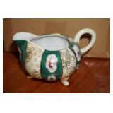 Antq Nippon Hand Painted Footed Creamer