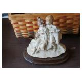 Boy & Girl Sitting Figurine by Pucci