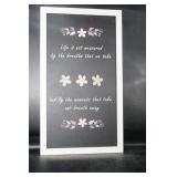 Framed Picture Life Is Not Measured......