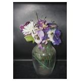 Vase w/Purple flowers