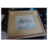 F&M Picture Flowers in a Vase signed