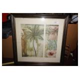 Framed Picture Palm Trees