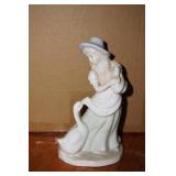 Victorian Figurine Lady & Goose