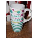 Tall Teachers Coffee Mug To Teach is to touch a..