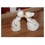 Little Boy & Little Girl Kissing Figurine