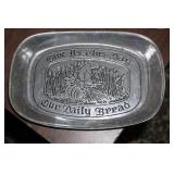 Pewter Baking Dish Give Us This Day