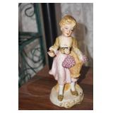 Victorian Lady w/basket Figurine