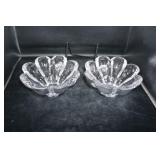 Pair of Glass Candle Holders