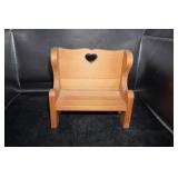 Miniature Wooden Doll Bench