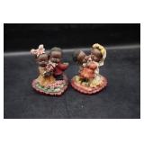 Set of 2 African American Wedding People