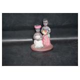 African American Boy w/golf clubs figurine