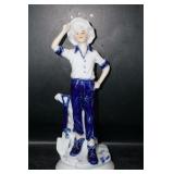 Young Man w/shovel Figurine