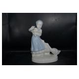 Little Girl w/geese Figurine