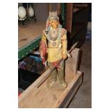 Very Tall American Indian w/spear Figurine