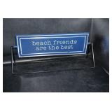 Beach Friends Are The Best Metal Sign