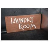 Wooden Sign Laundry Room