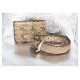 Snake Wallet and Belt