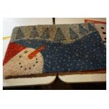 Snowman Christmas Outside Rug